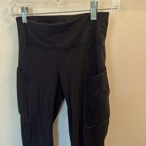 Lululemon Fast and Free 25” leggings with pockets size 4